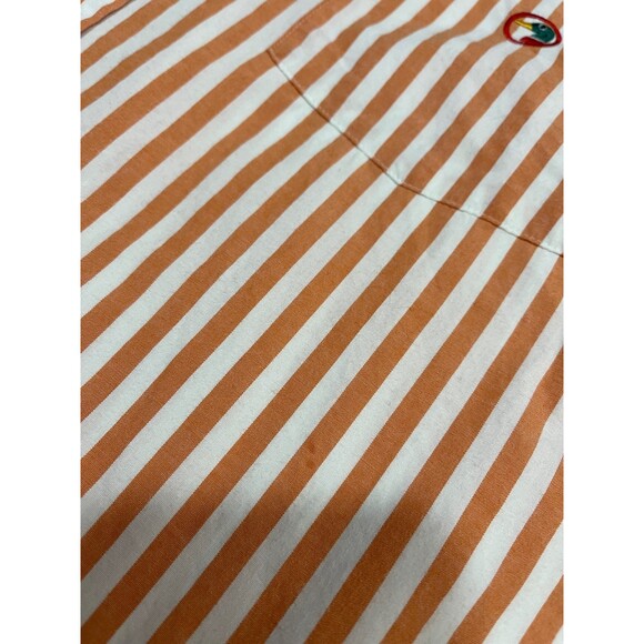 Vintage Duck Head Men's Orange Stripe Button Down Shirt Size XL (23" pit to pit) - Picture 5 of 10